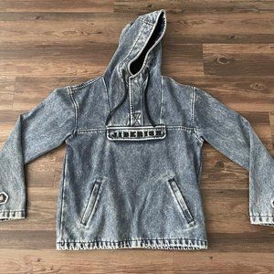 Jiberish Men's Denim Hoodie - Medium - VERY RARE!